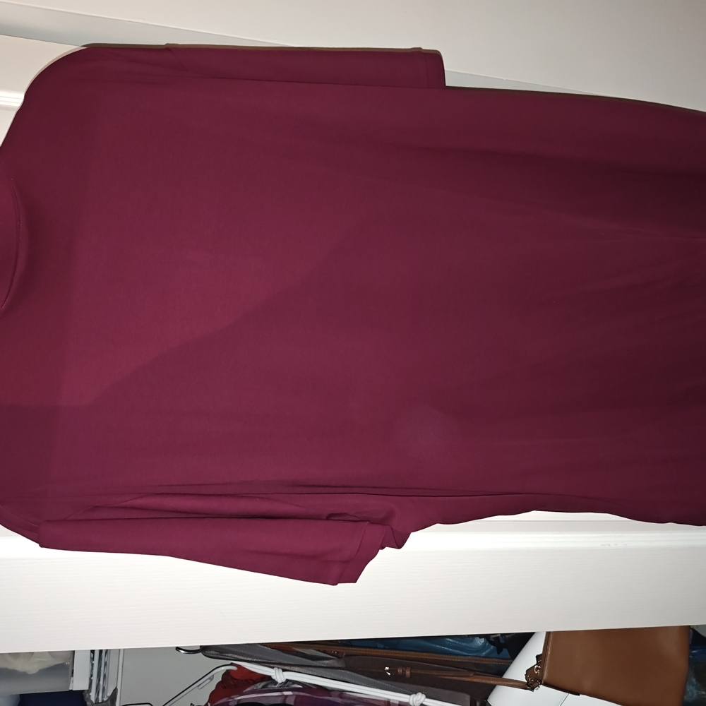 Chic Burgundy Turtleneck Top